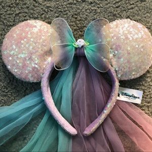 Butterfly Disney Ears with Veil